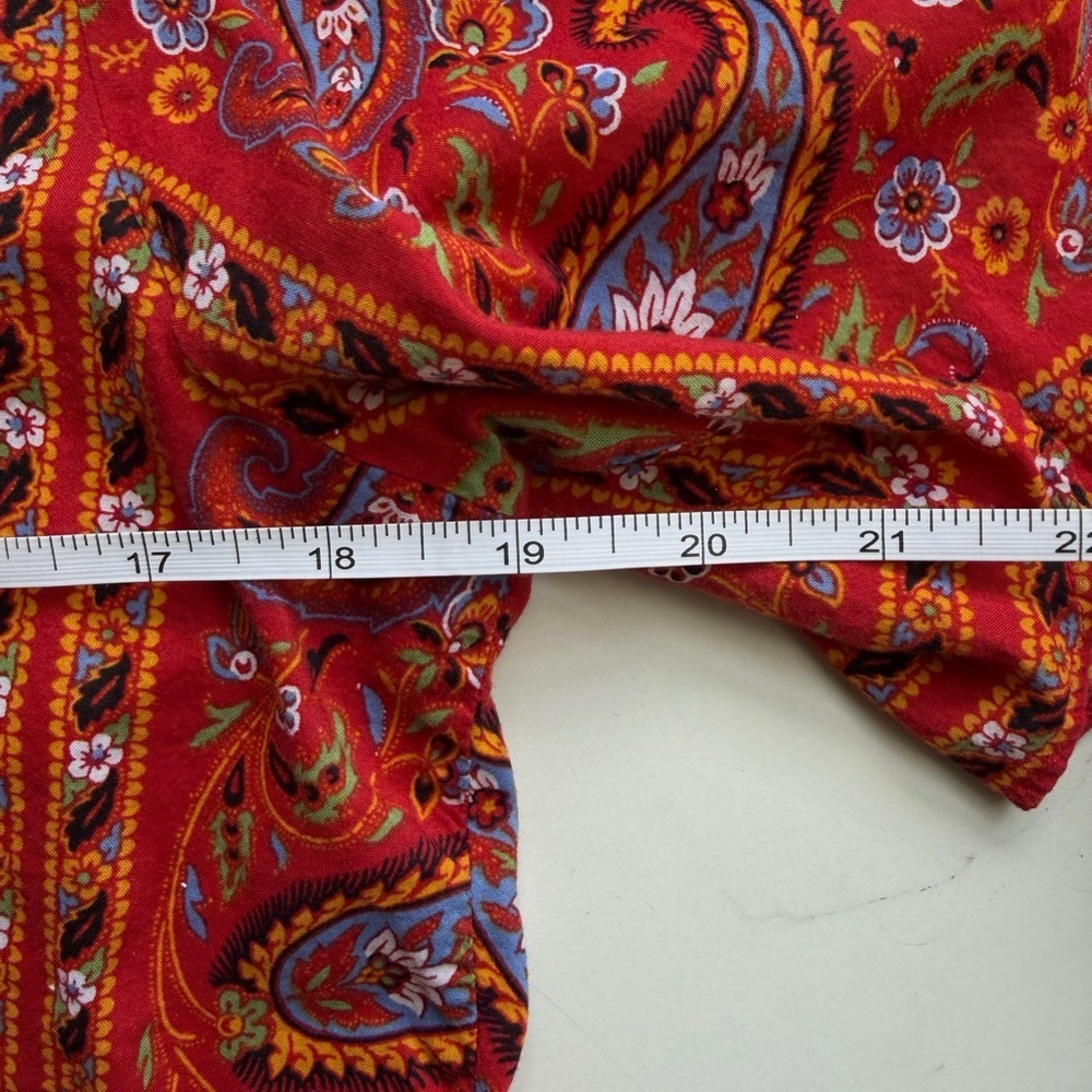 Madewell Bandana Paisley Peplum Wrap Top Size | Madewell Blouse | Medium - Picture 8 of 9